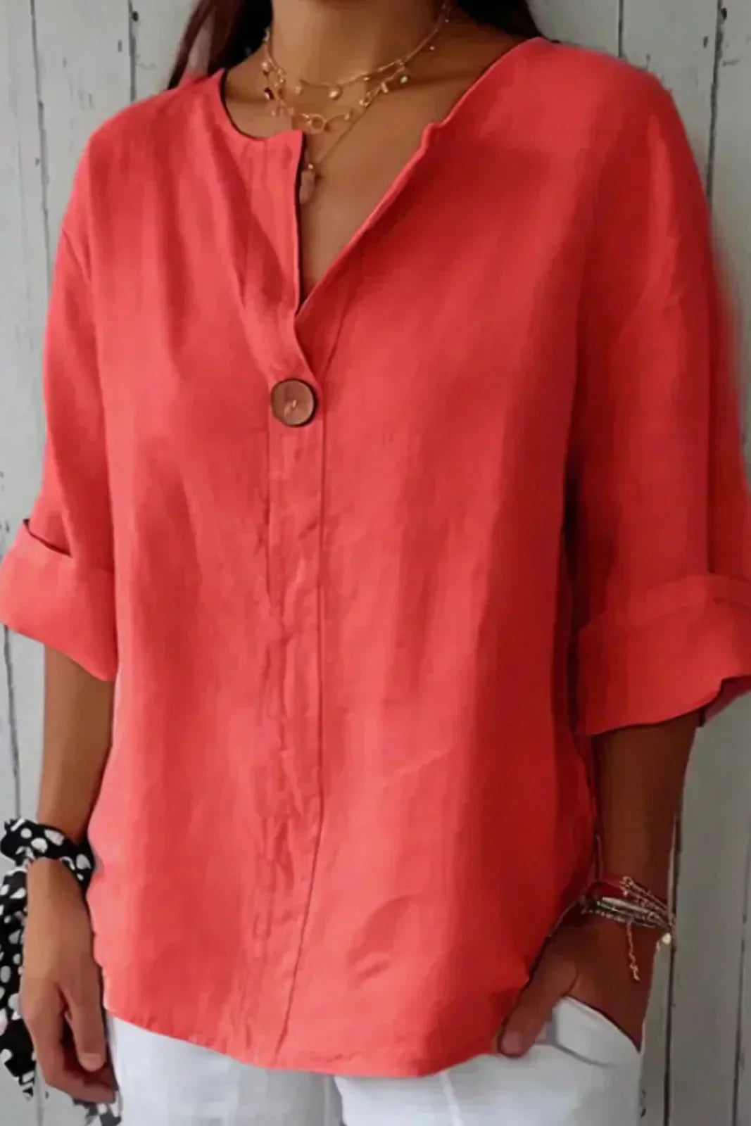 Zamma | Blusa Relajada con Escote en V