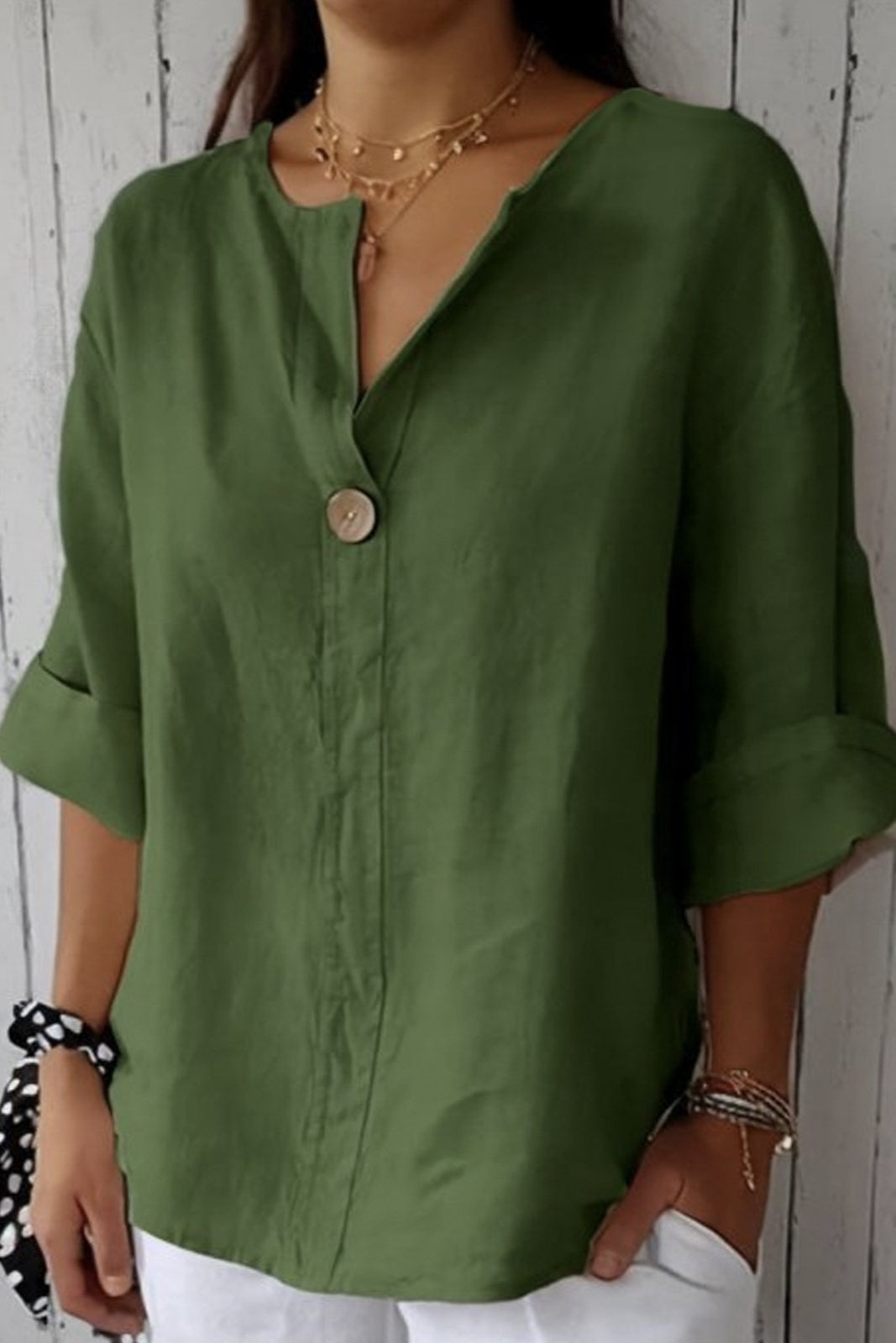 Zamma | Blusa Relajada con Escote en V