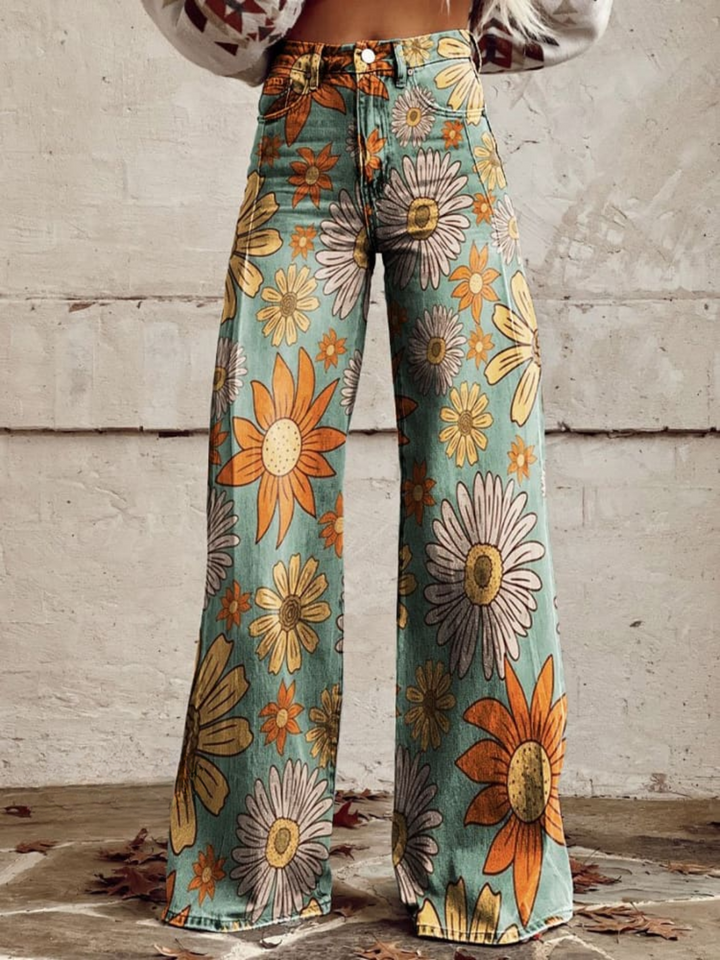 Pantalón Palazzo Floral