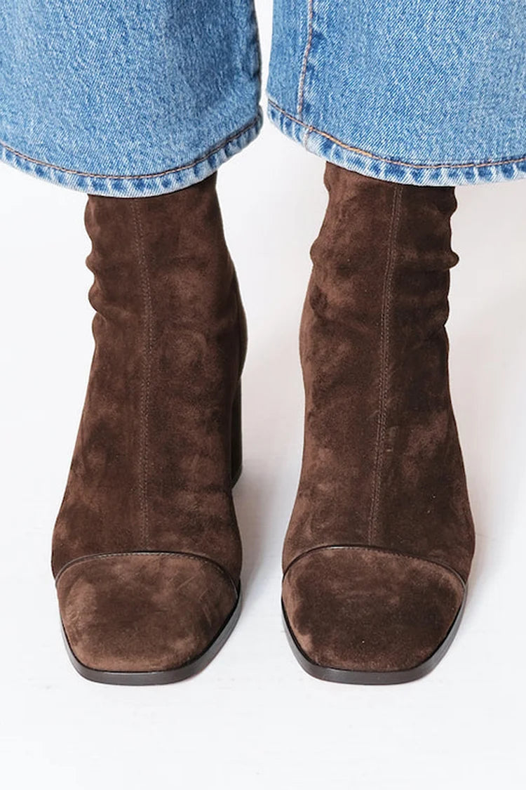 Vera | Botas de tacón con punta cuadrada