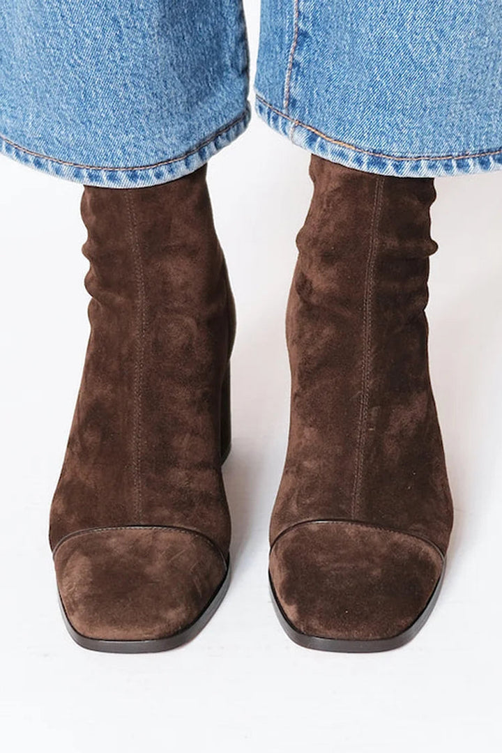 Vera | Botas de tacón con punta cuadrada