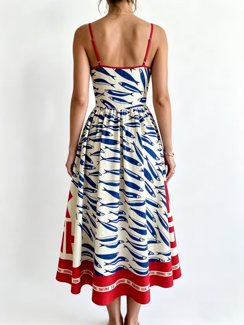 Abélia | Vestido midi con estampado