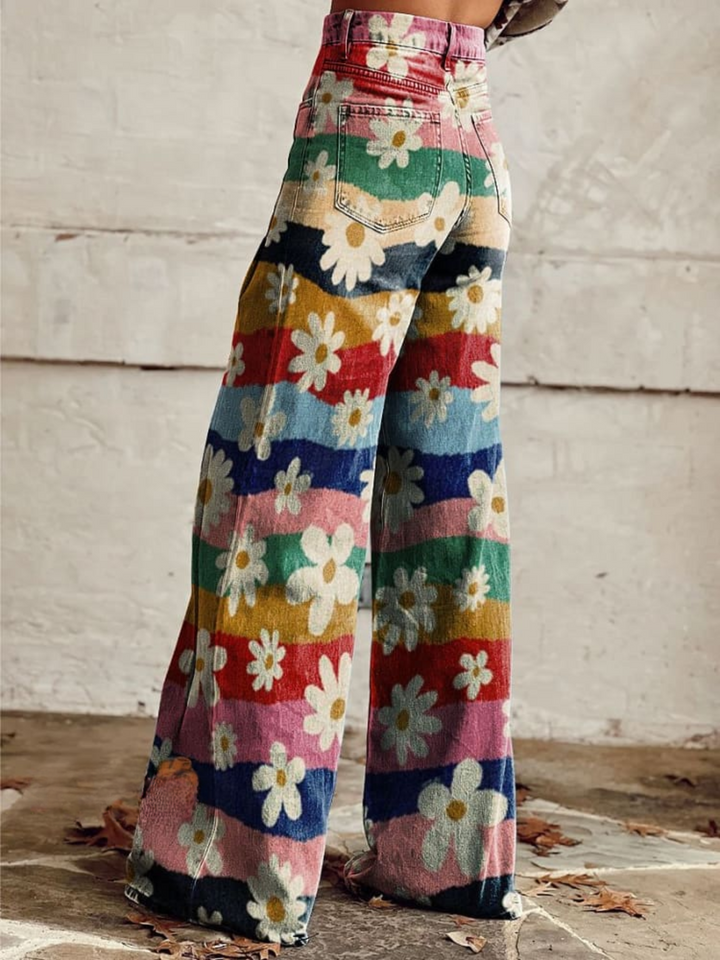 Pantalones Florales Elegantes