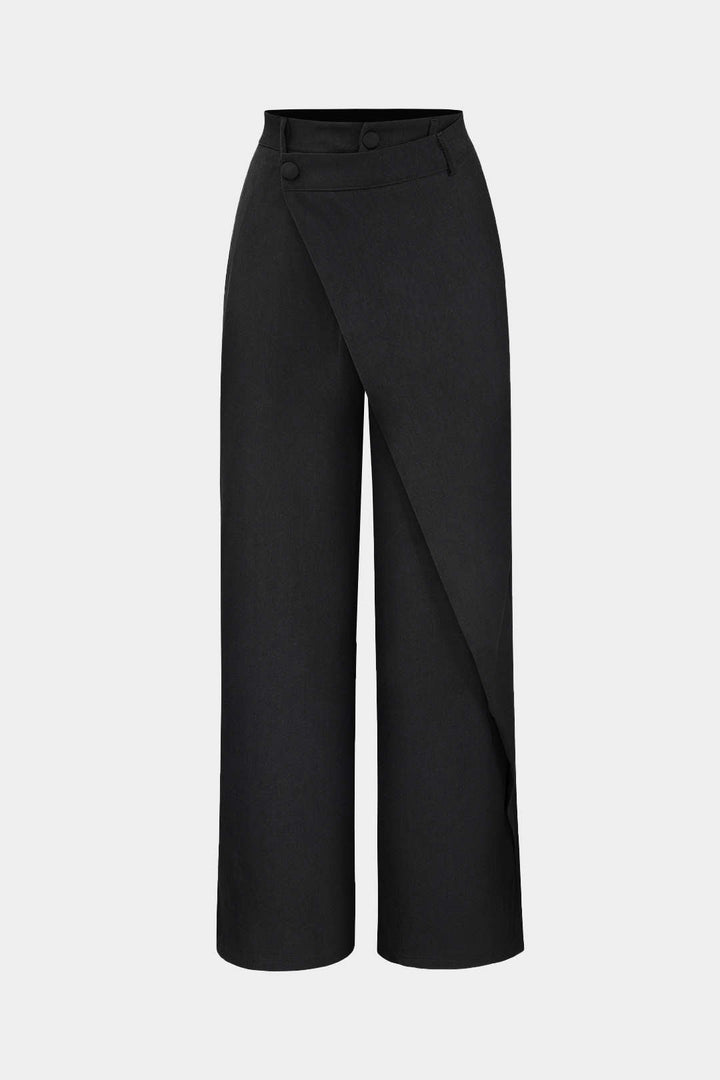 Oaklyn Pantalones Rectos con Drapado Moderno