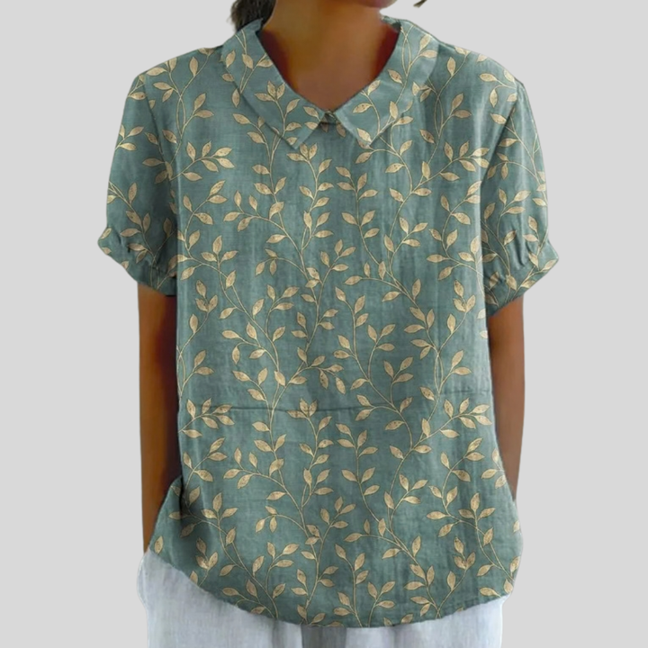 Blusa Elegante Feuillage