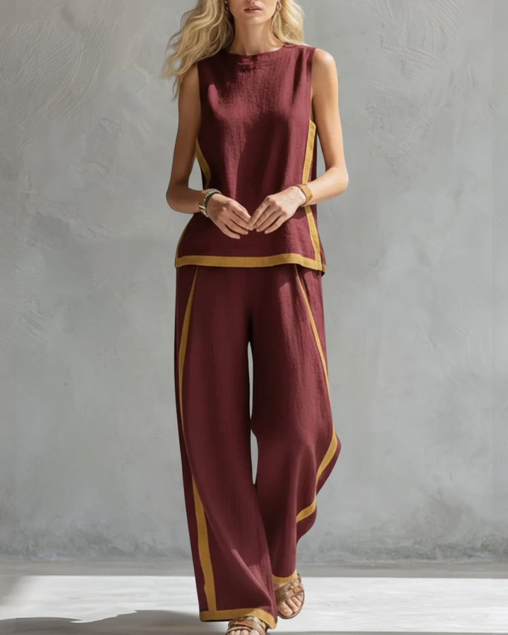 Leila · Conjunto elegante de dos piezas