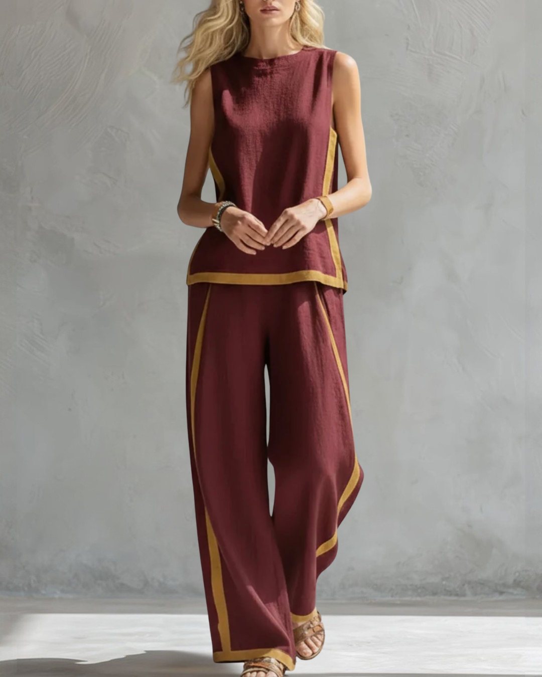 Leila · Conjunto elegante de dos piezas