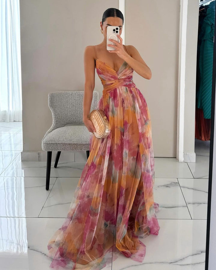 Giselle | Maxi vestido con estampado floral
