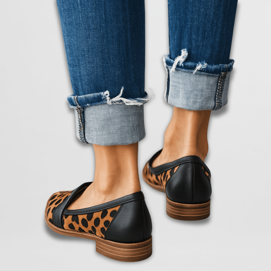 Helen | Mocasines ortopédicos de piel de ante suave