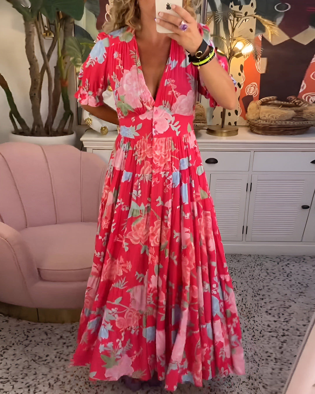 Carine - Elegante Vestido Floral