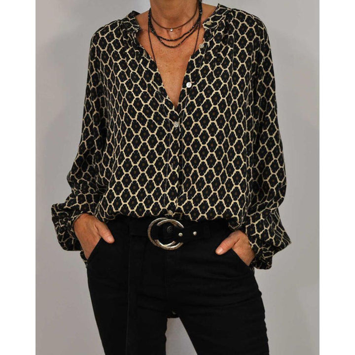 Zara | Blusa elegante con escote en V