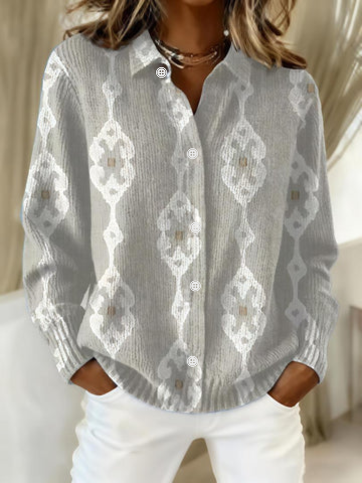 Fleur™ – Blusa a Cuadros de Tejido Suave