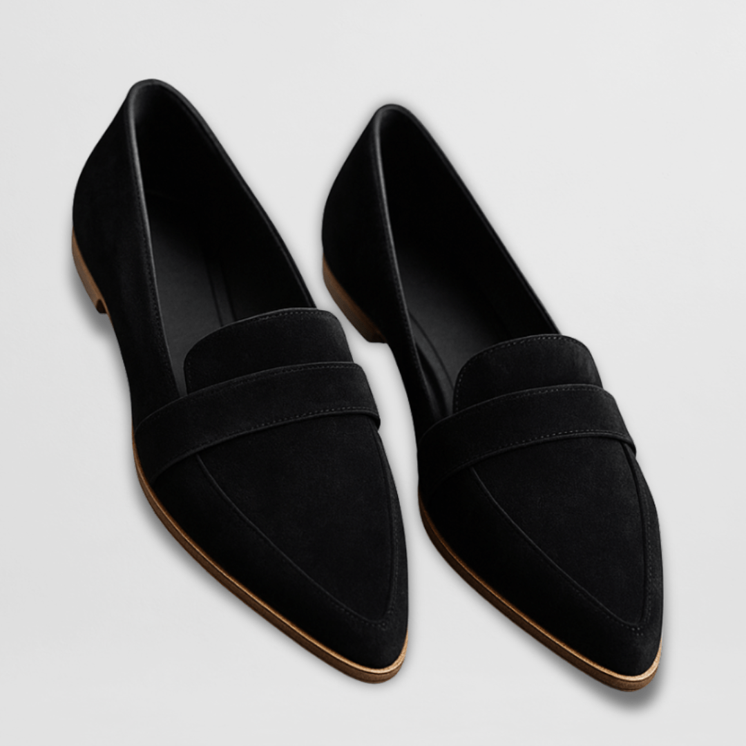 Helen | Mocasines ortopédicos de piel de ante suave