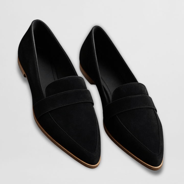 Helen | Mocasines ortopédicos de piel de ante suave