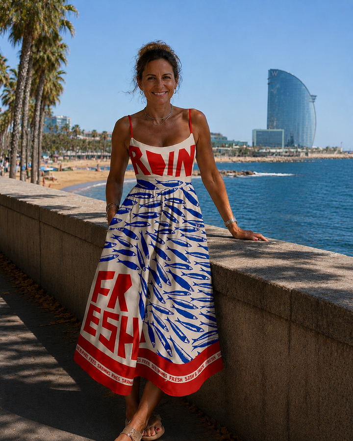 Abélia | Vestido midi con estampado