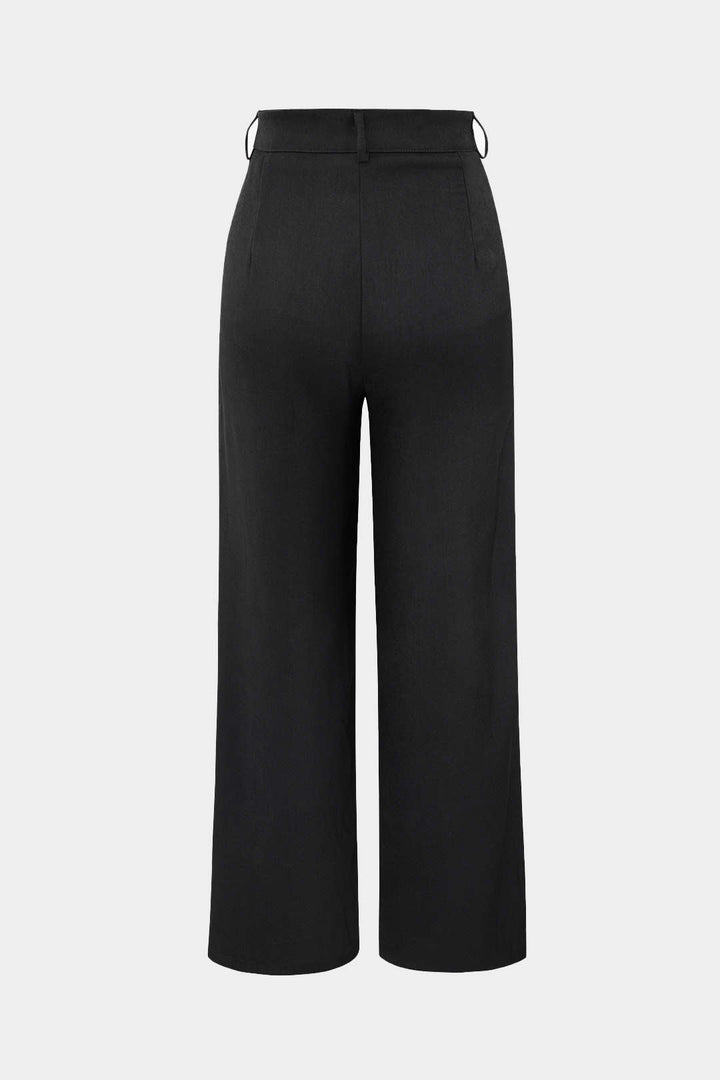 Oaklyn Pantalones Rectos con Drapado Moderno
