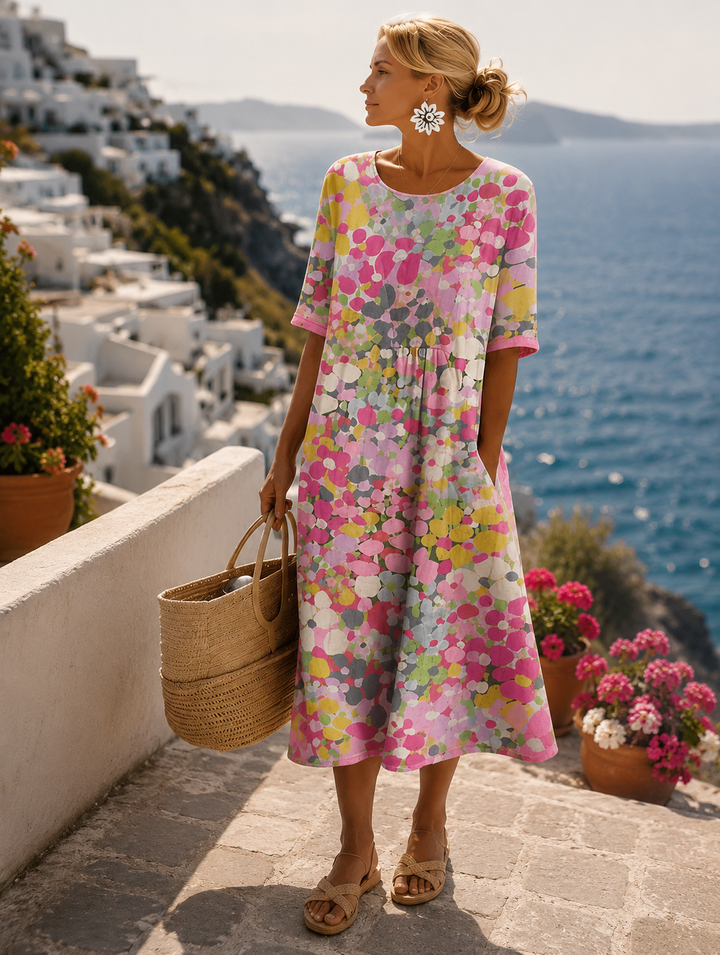 Isabela | Vestido midi floral ligero