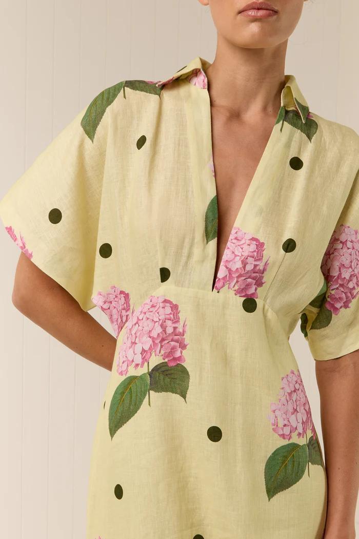 Jasmine™ | Vestido maxi floral con escote en V