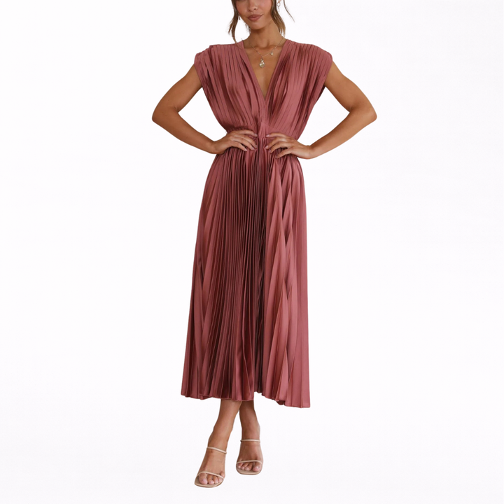 Isla | Vestido plisado elegante