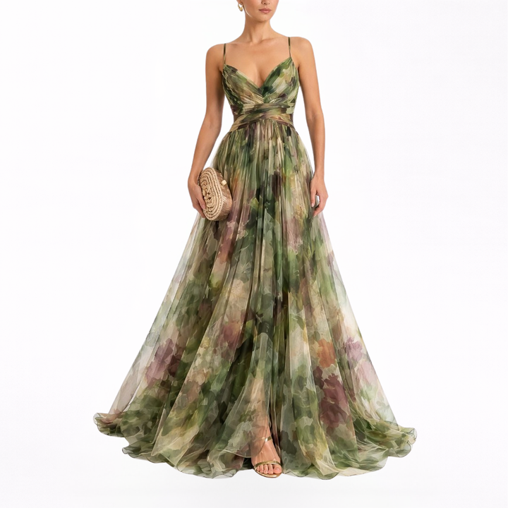 Giselle | Maxi vestido con estampado floral