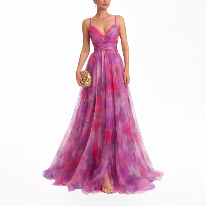 Giselle | Maxi vestido con estampado floral