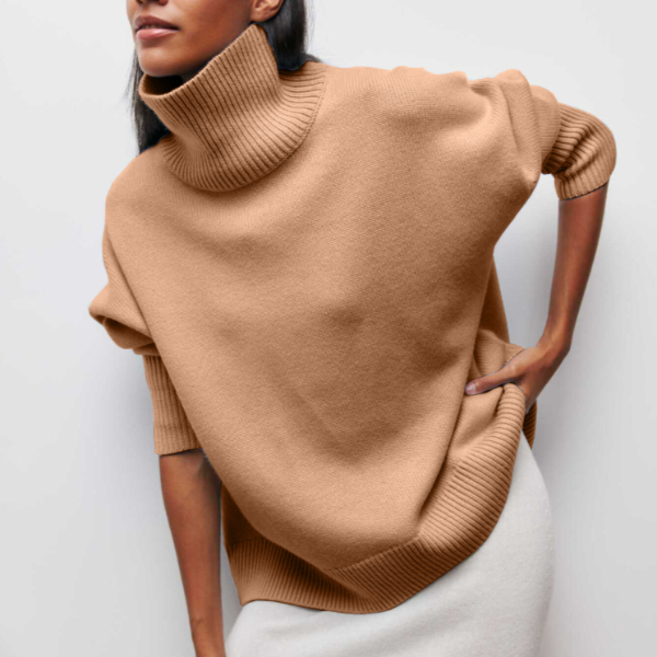 Clara | Jersey de cuello alto en punto fino