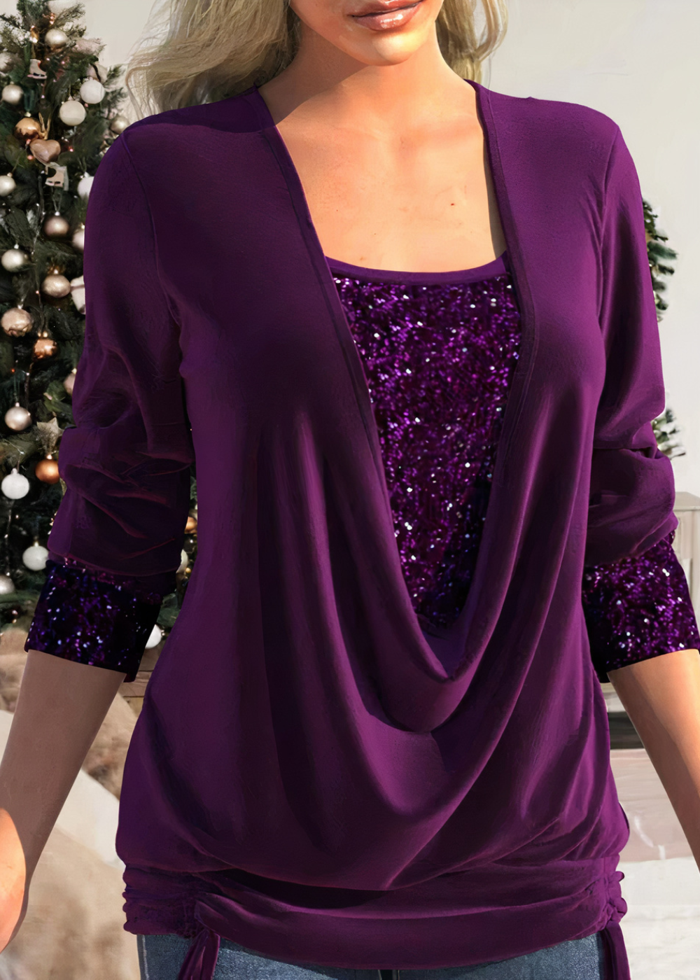 Victoria - Glamour 2025: Encantadoras blusas brillantes