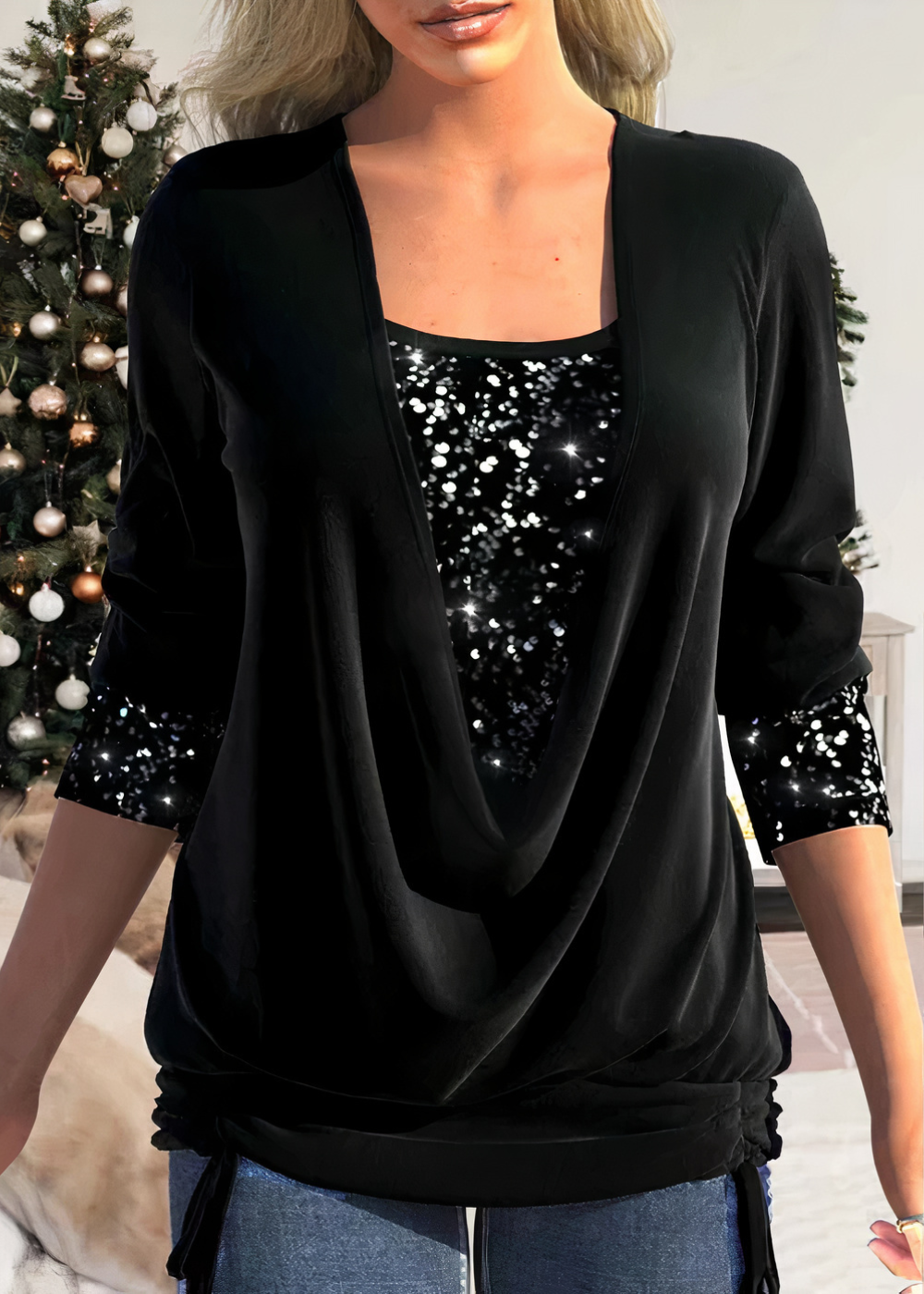 Victoria - Glamour 2025: Encantadoras blusas brillantes