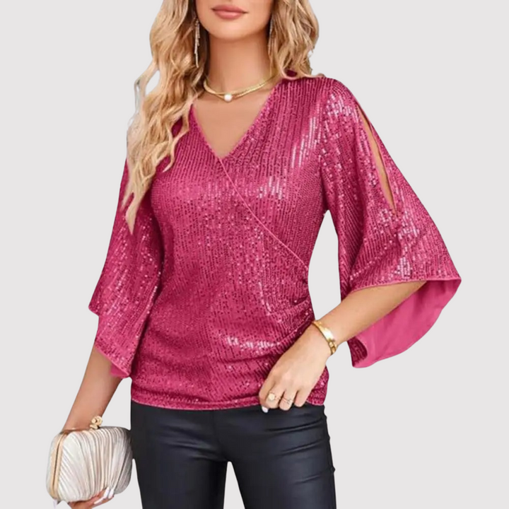 Sunny - Elegante y cómodo top de lentejuelas para mujer
