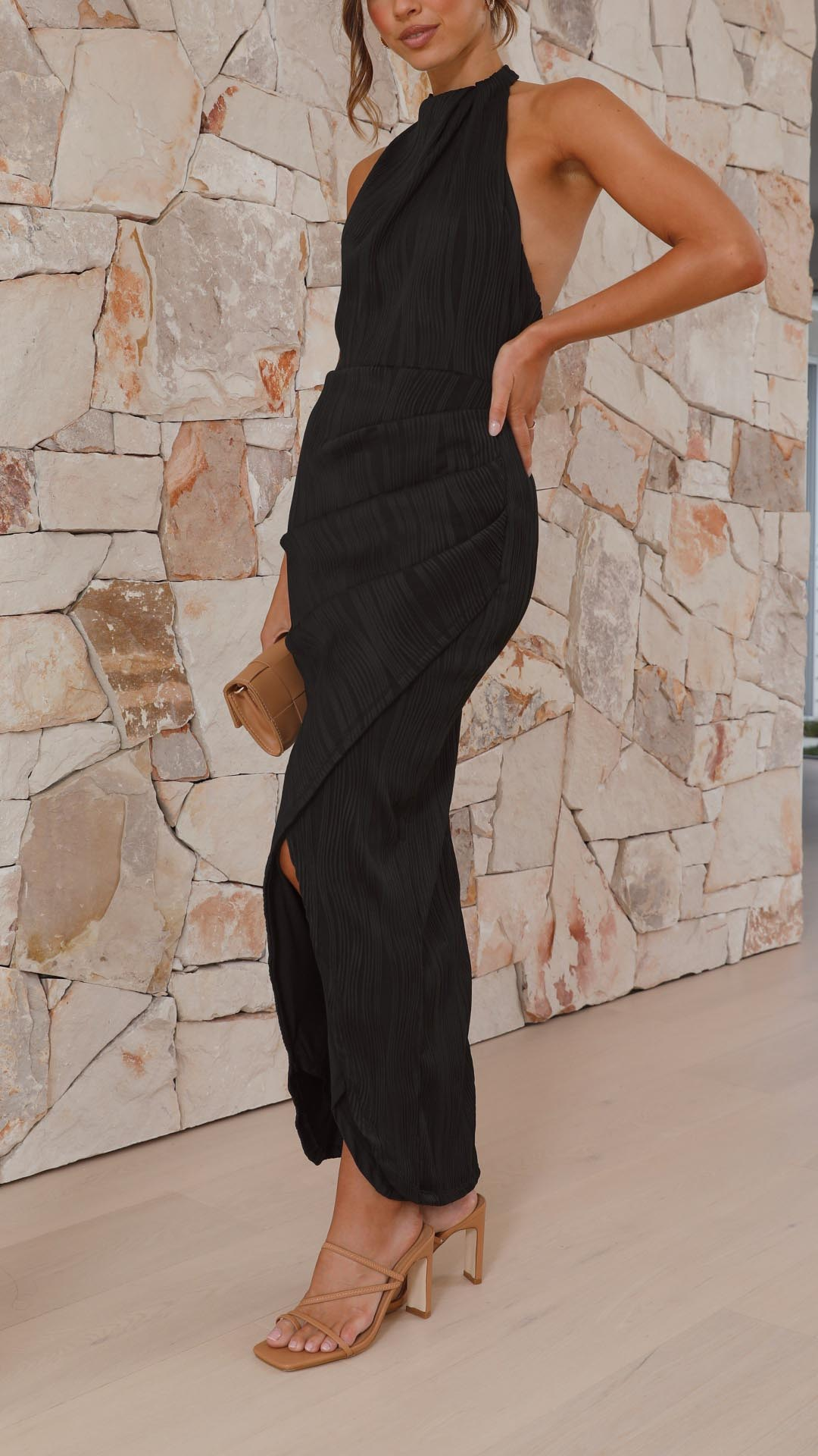 SALIMA | Vestido plisado sofisticado