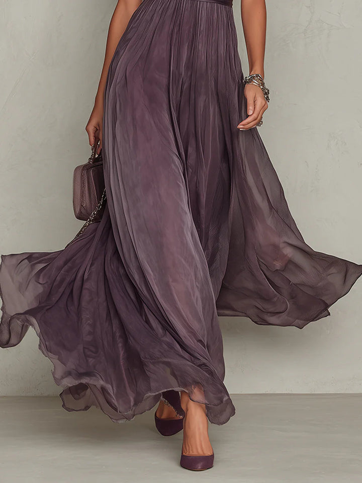Violeta™ | Vestido largo elegante con escote refinado