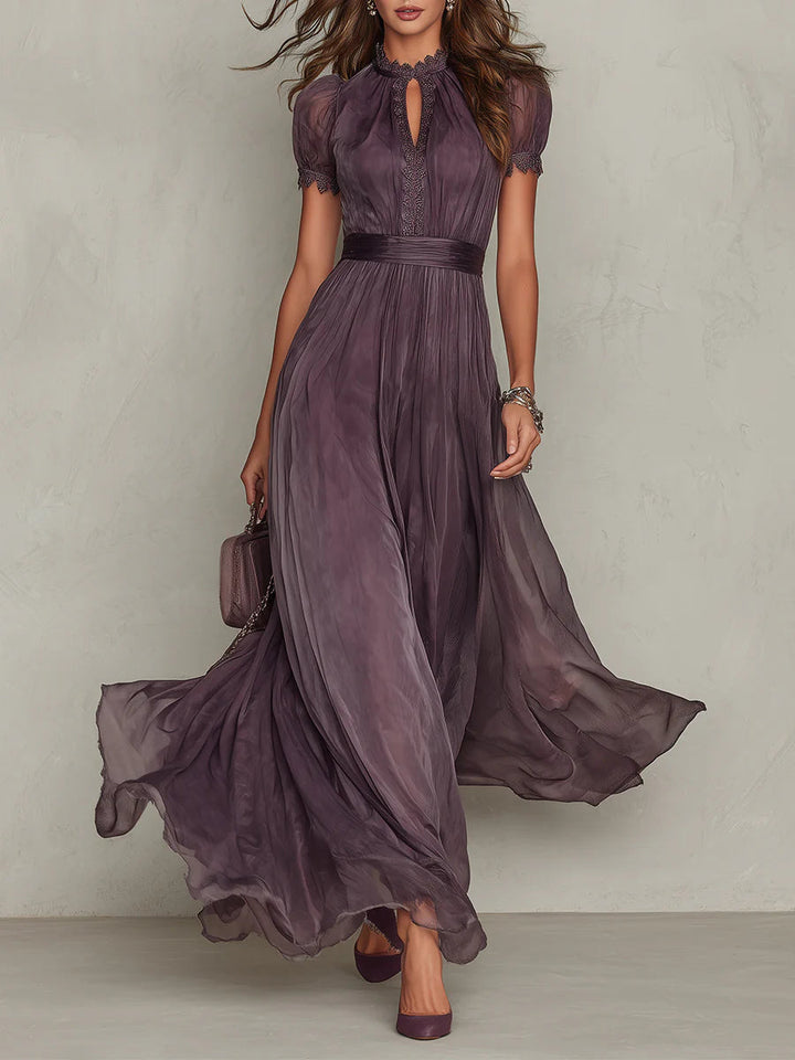 Violeta™ | Vestido largo elegante con escote refinado