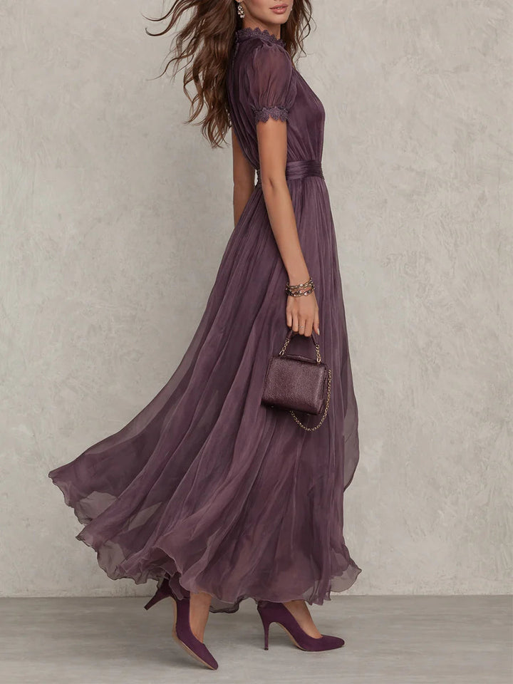 Violeta™ | Vestido largo elegante con escote refinado