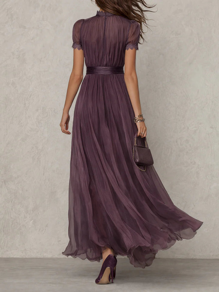 Violeta™ | Vestido largo elegante con escote refinado