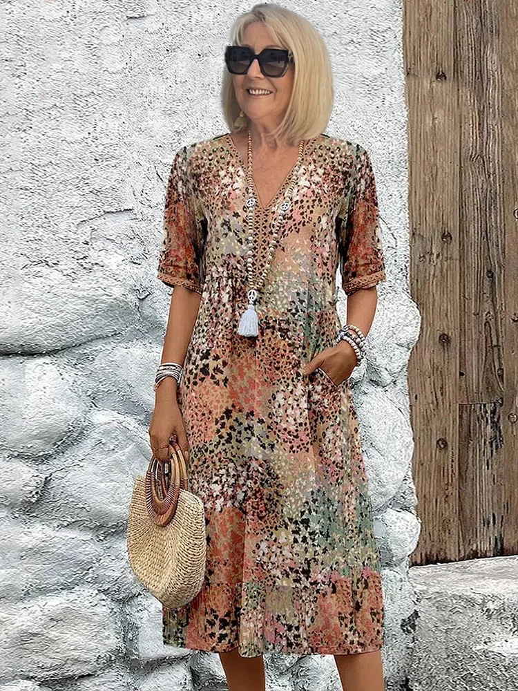 Dania™ | Vestido midi cómodo con bolsillos