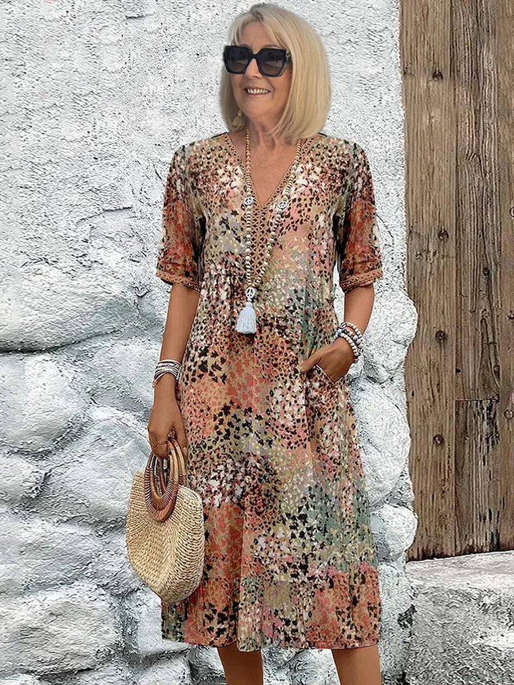 Dania™ | Vestido midi cómodo con bolsillos