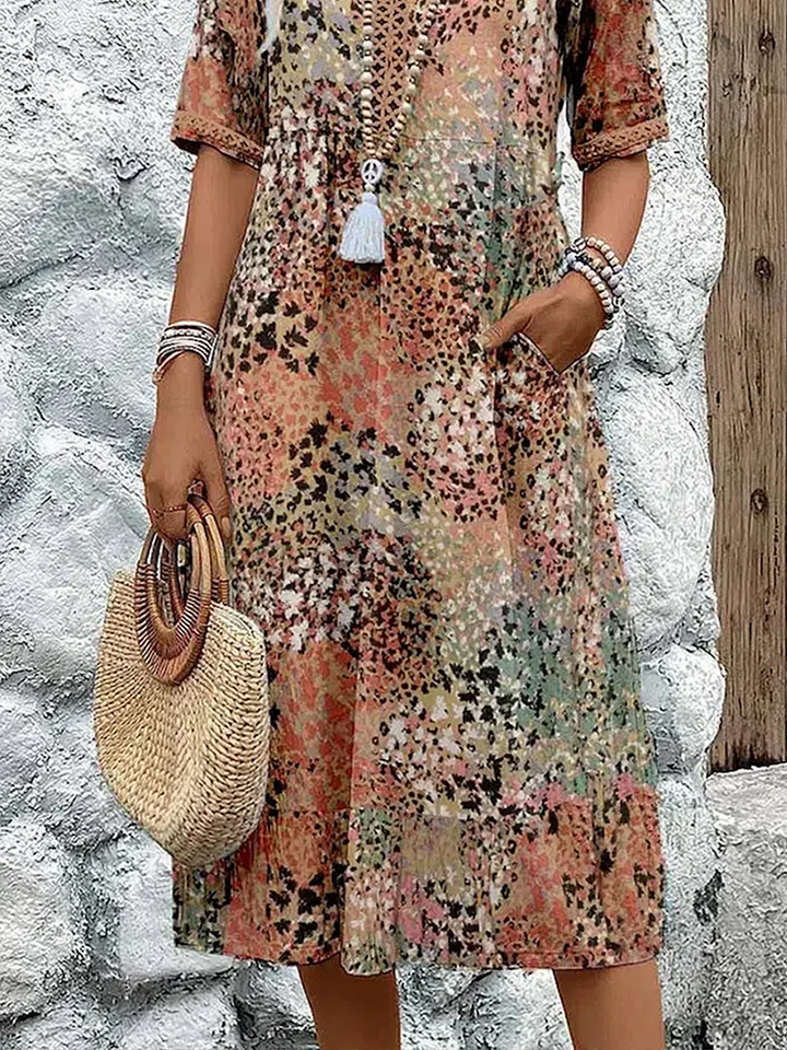 Dania™ | Vestido midi cómodo con bolsillos