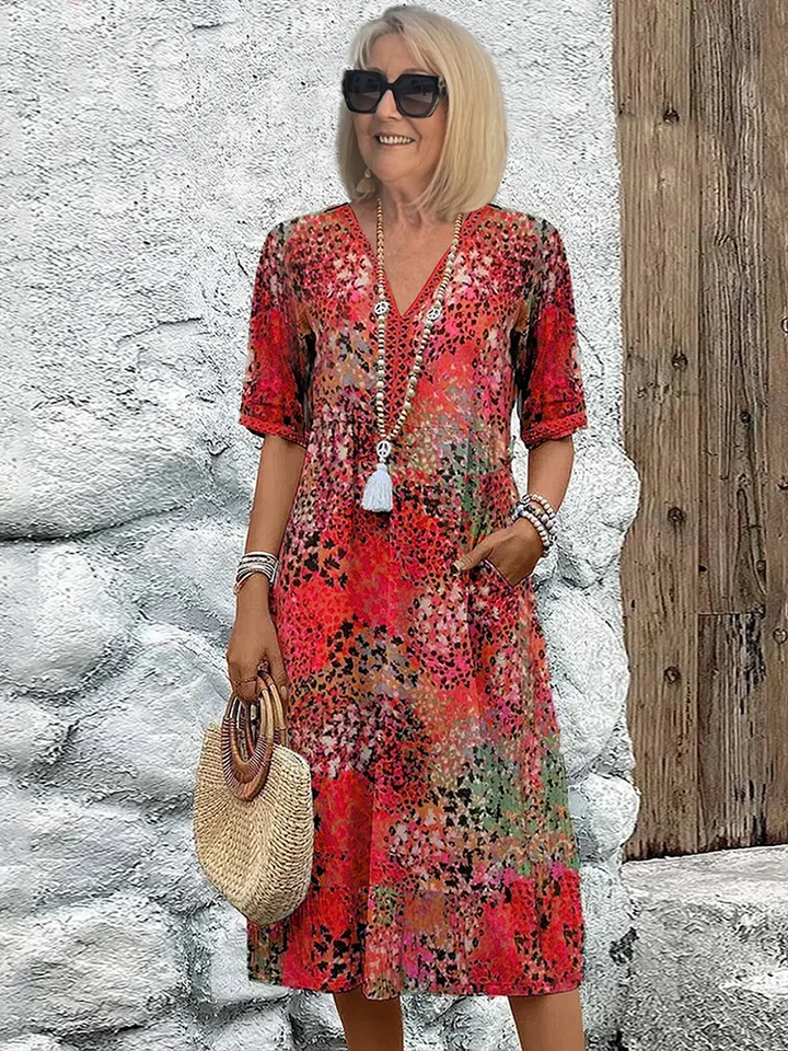 Dania™ | Vestido midi cómodo con bolsillos