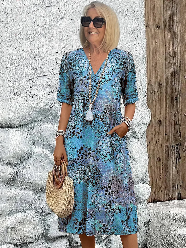 Dania™ | Vestido midi cómodo con bolsillos