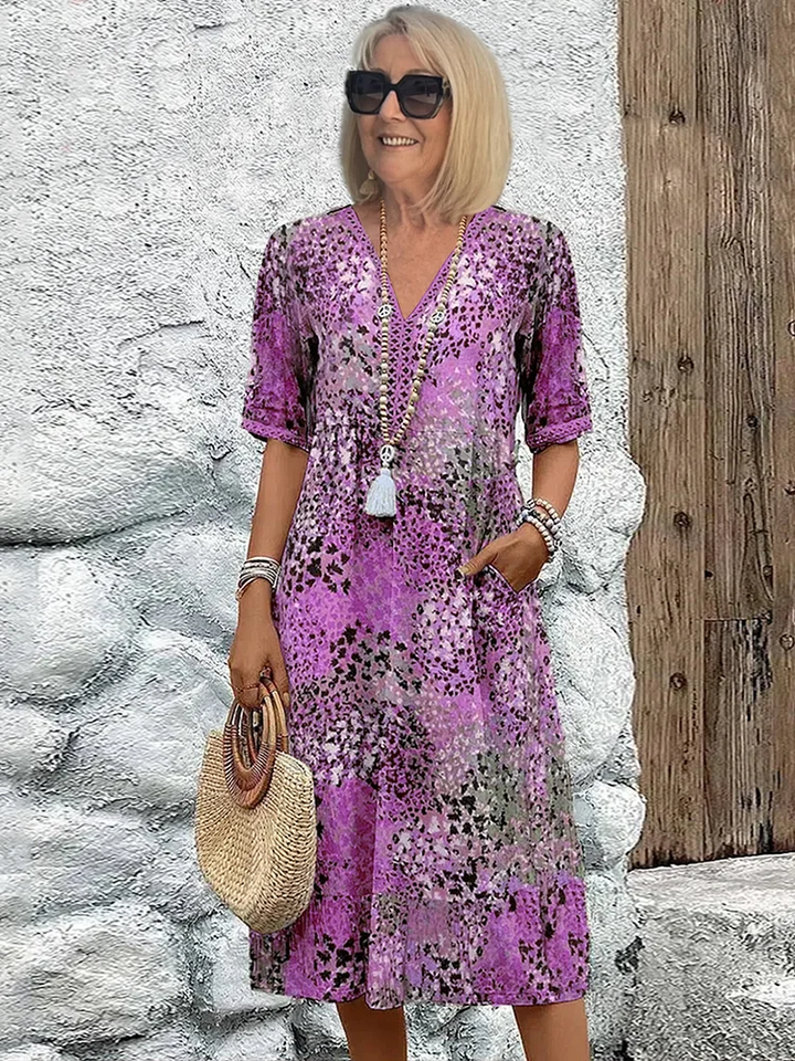 Dania™ | Vestido midi cómodo con bolsillos