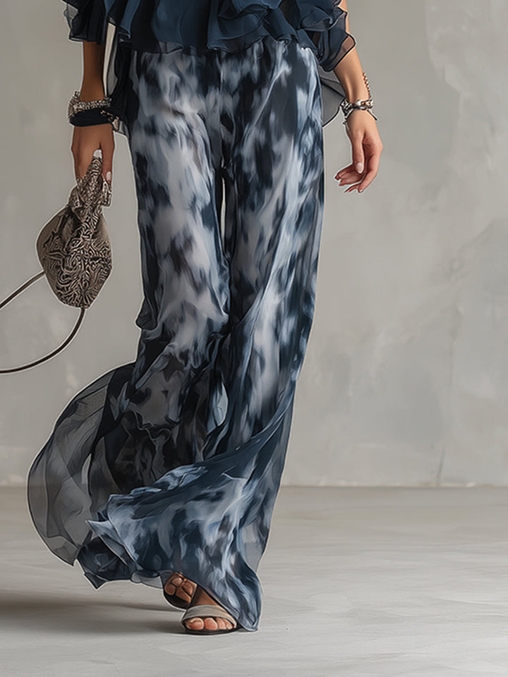 Élise | Conjunto elegante y ligero con top fluido y pantalones anchos