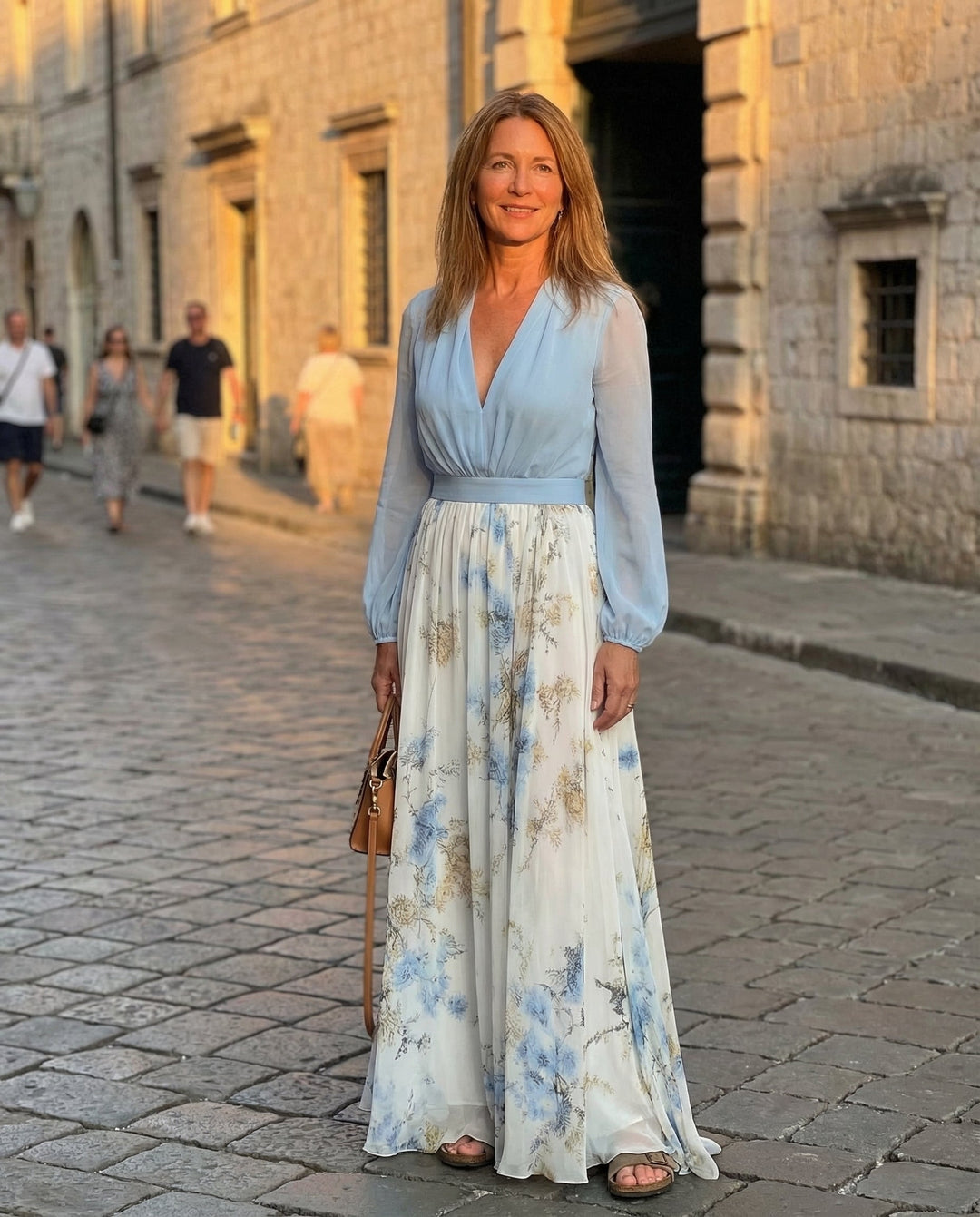 Hermoso Vestido Maxi con Estampado Floral