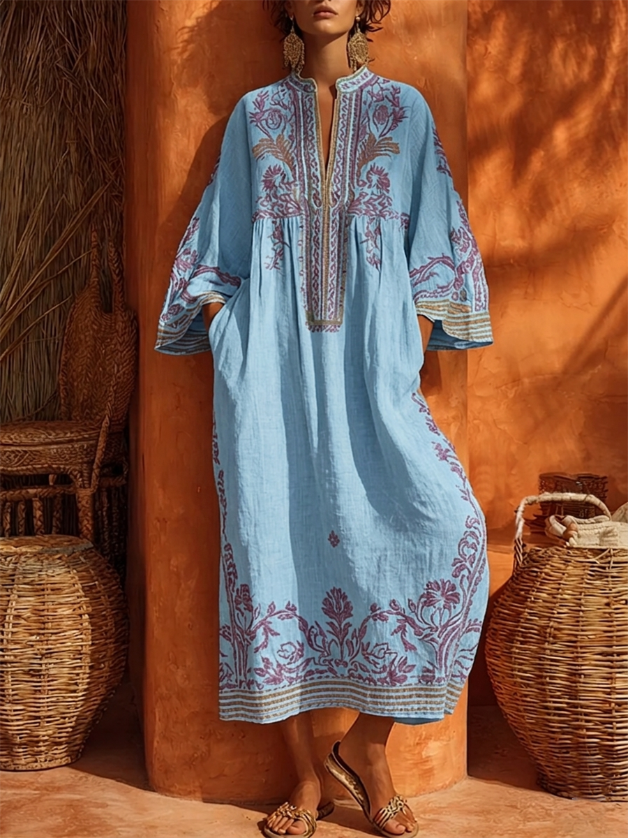 Celestina | Vestido boho bordado