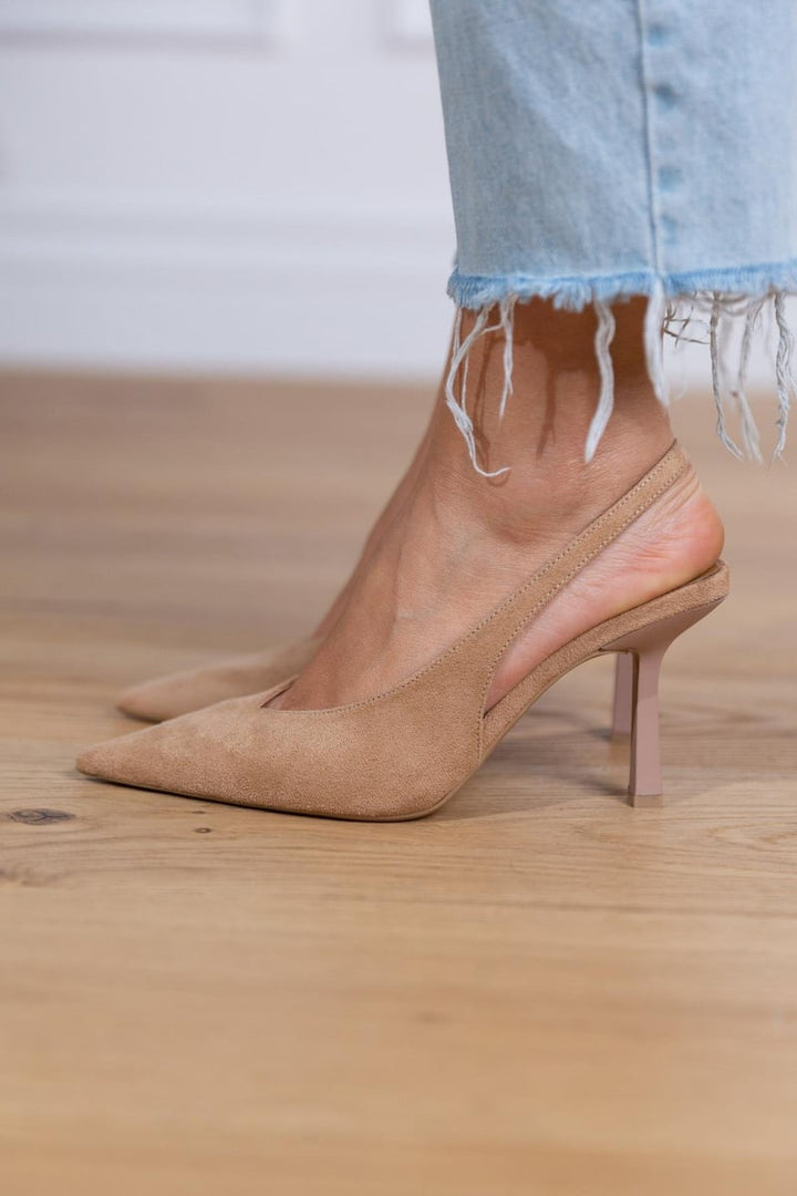 Marlena™ | Tacones bajos nude