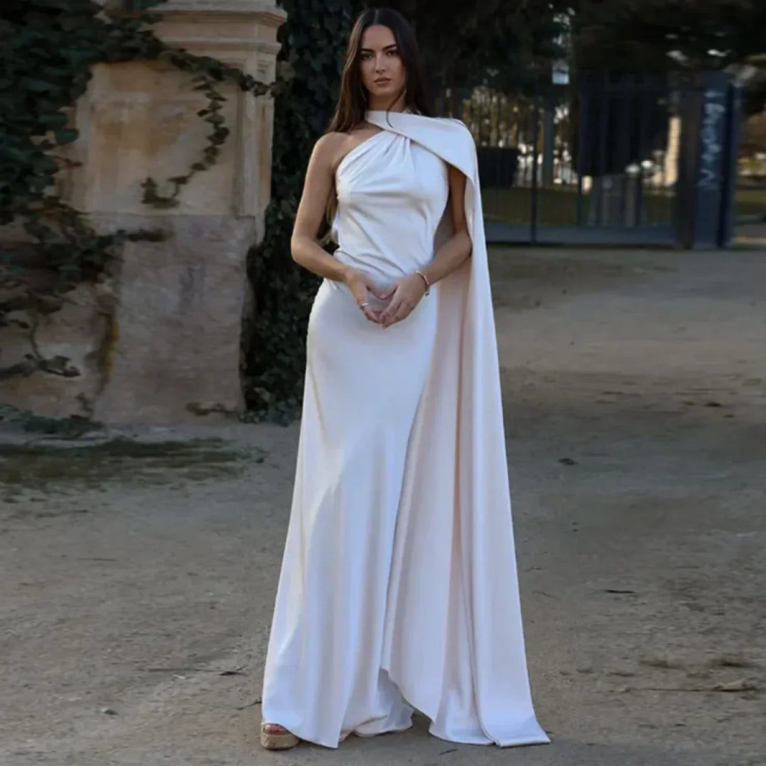 Genebra™ | Vestido largo elegante de satén